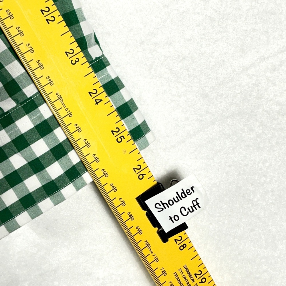 Brooks Brothers J Crew Alan Flusser Mens Size M Button Down Shirts Gingham Linen - Picture 9 of 16